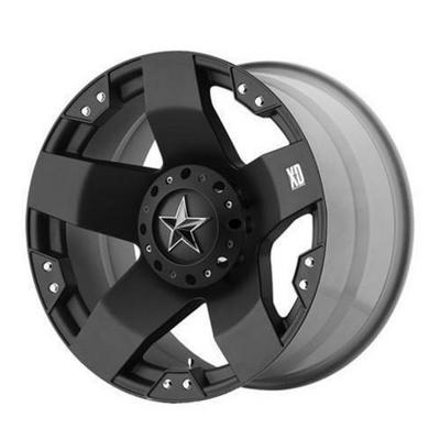 XD Wheels XD775 Rockstar Dually, 17x6 with 8 on 6.5 Bolt Pattern - Matte Black-XD77576080794N